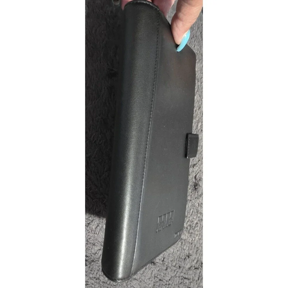 Awesome TUMI Modernist Travel Wallet Passport CardHolder LEATHER Organizer Black